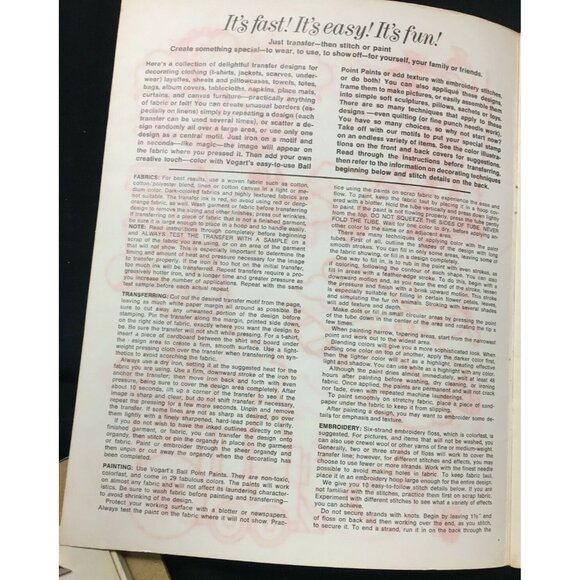 Vogart Craft "Iron-onTransfers for Babies and Toddlers" Leaflet #1985 - Picture 2 of 4